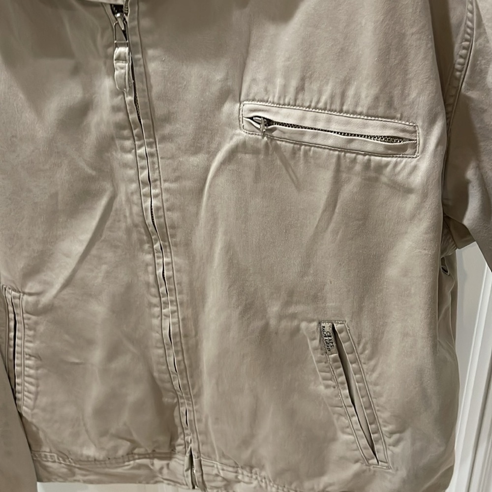 Vintage Chaps Ralph Lauren Men’s Zip Up Jacket tan size XL - Picture 9 of 14